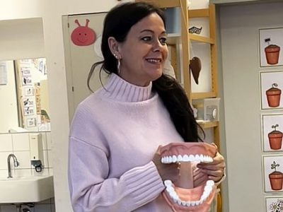 Zahnärztin zu Besuch