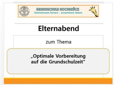 Einladung Elternabend