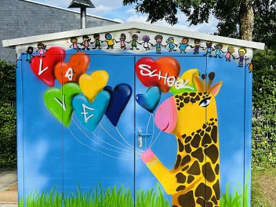 Hochbrück ist bunt –  Ein Graffiti-Projekt